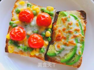 Cheese and Vegetable Toast recipe