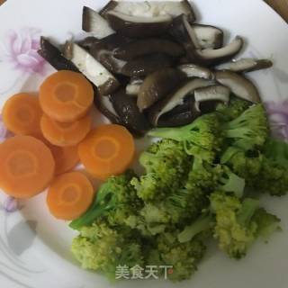 Teriyaki Chicken Drumstick Rice with Garlic and Shiitake Mushroom recipe