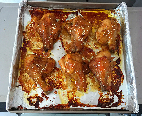 Roasted Chicken Drumsticks in Red Oil recipe