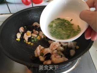 Stir-fried Shrimp with Water Chestnut Rice recipe