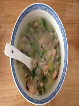 Mushroom, Abalone and Shrimp Congee recipe