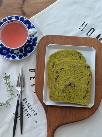 Matcha Condensed Milk and Honey Bean Toast recipe