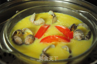 #新农健康婚纱#---tomato Clam Steamed Egg recipe