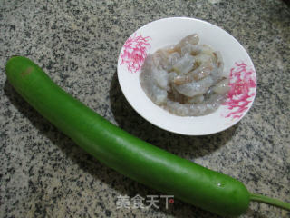 Stir-fried Long Melon with Shrimp recipe