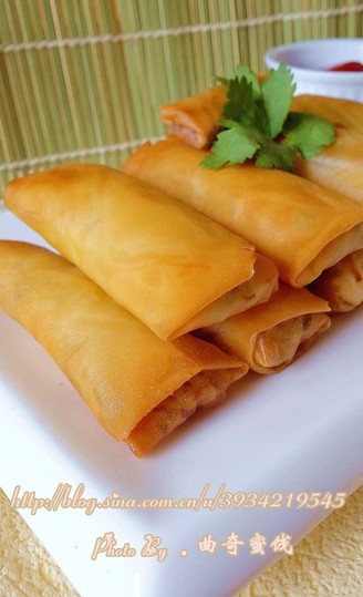 Cantonese Vegetarian Spring Rolls recipe