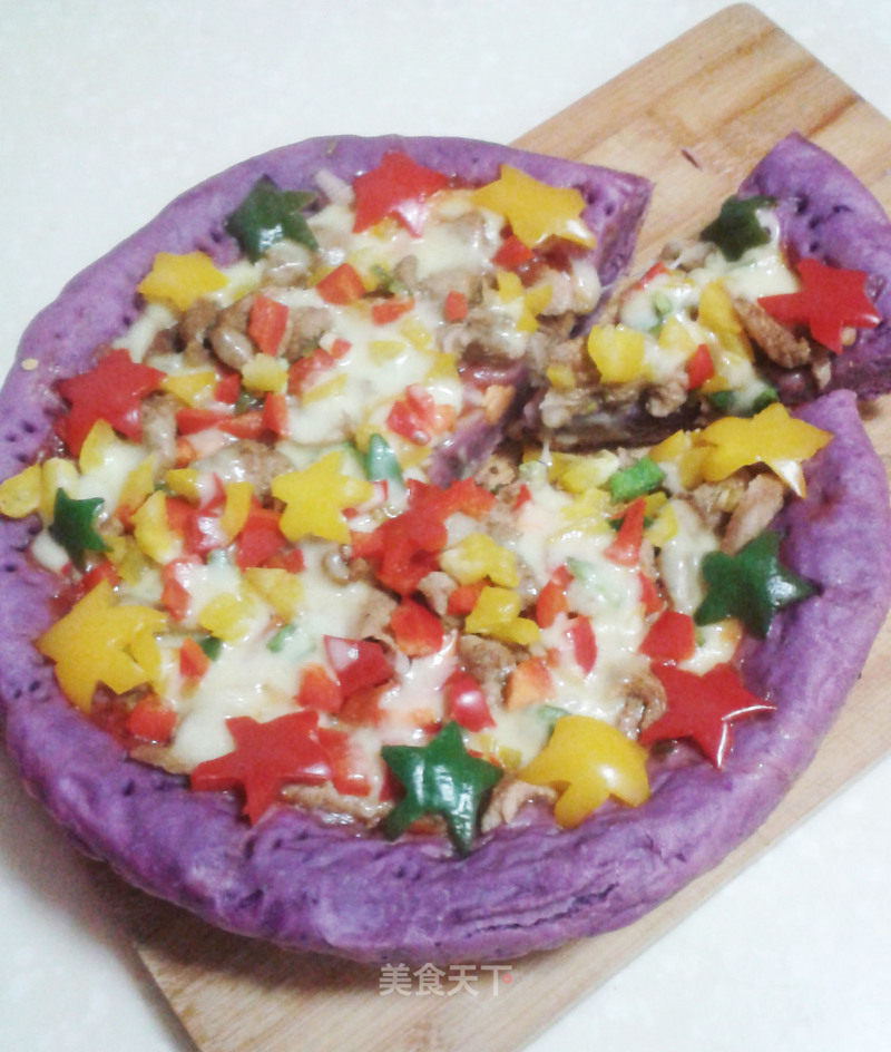 Colorful Cumin Bbq Pizza recipe