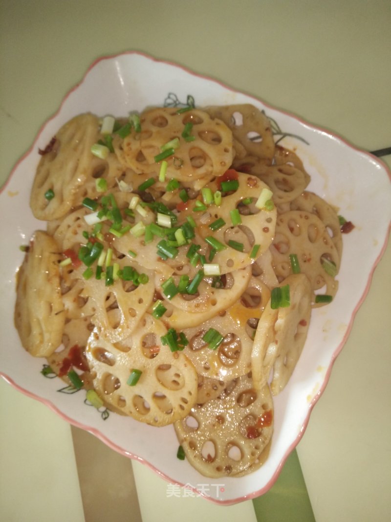 Sauce Fried Lotus Root Slices recipe