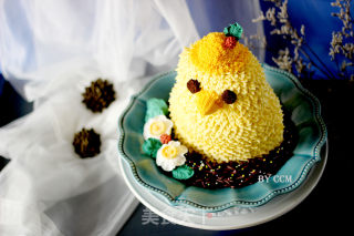 #四session Baking Contest and It's Love to Eat Festival#three-dimensional Little Chicken Decorating Cake recipe