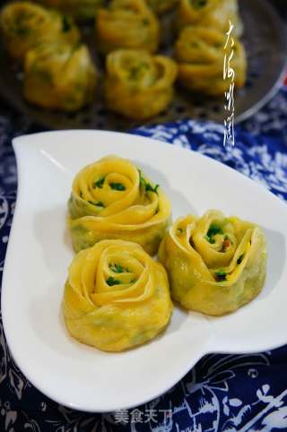 #trust之美# Fried Noodles with Rose Flower in Water recipe