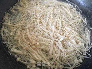 Chopped Pepper and Minced Pork Enoki Mushroom recipe