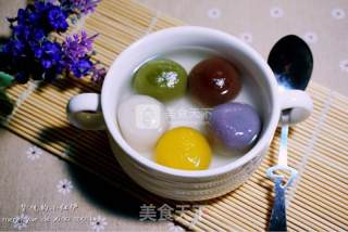 Five-color Glutinous Rice Balls recipe