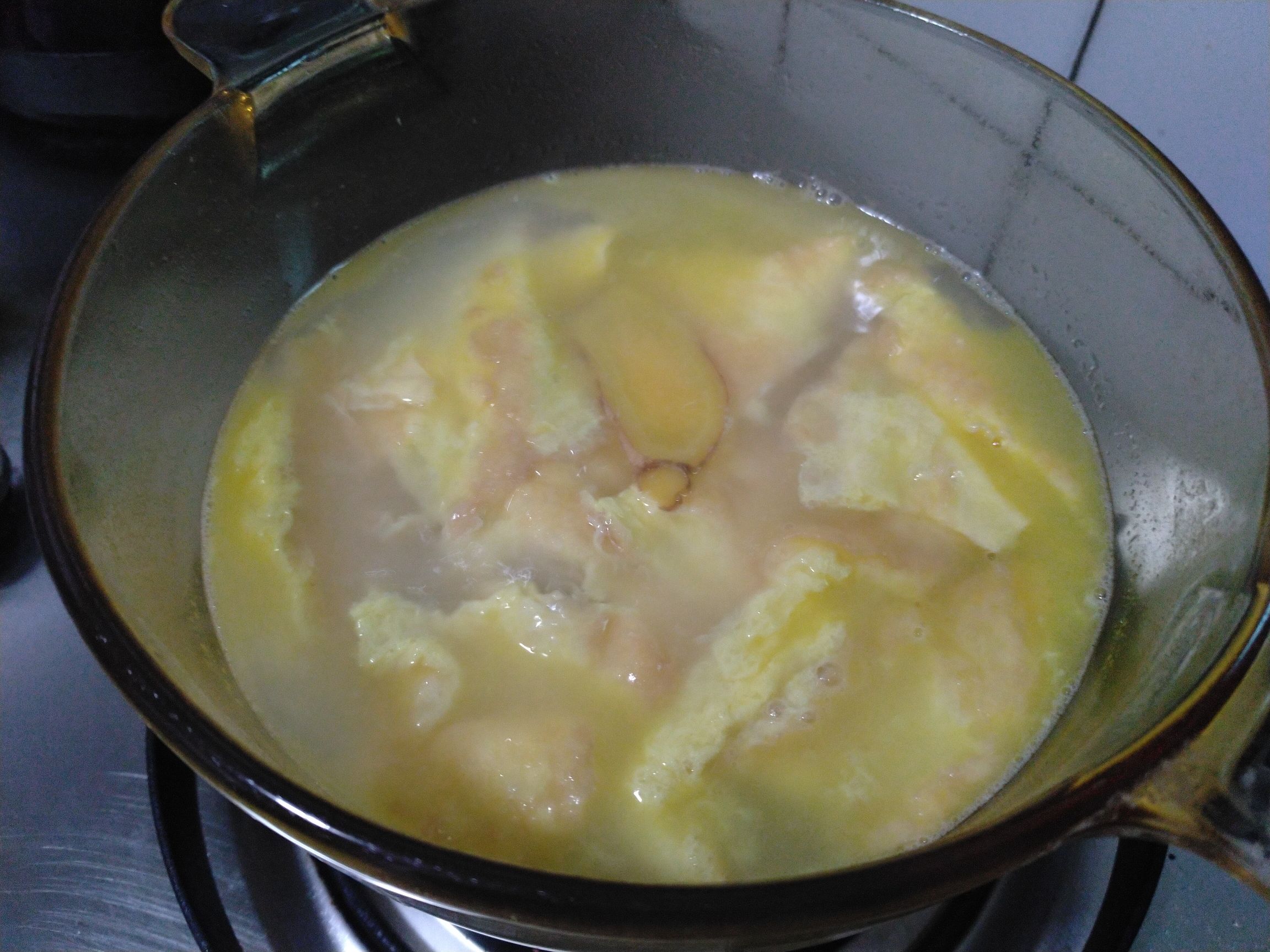 Lettuce Leaf Egg Soup recipe