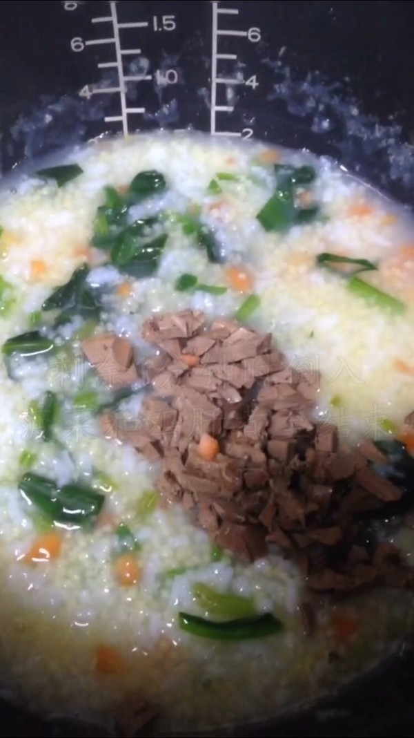 Chicken Liver and Spinach Porridge recipe