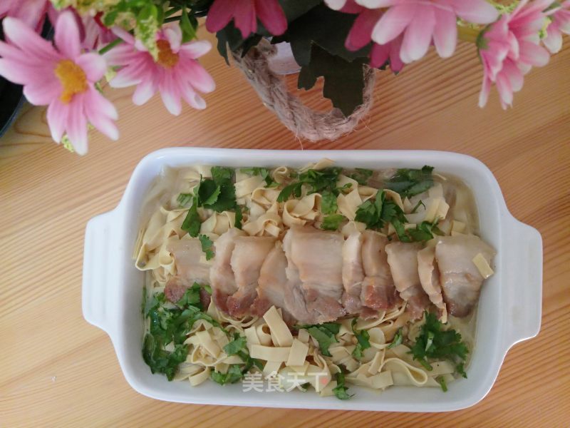 Warm Gourmet Pork Belly Stewed with Dried Tofu recipe