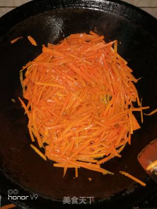 Garlic Shredded Carrot recipe