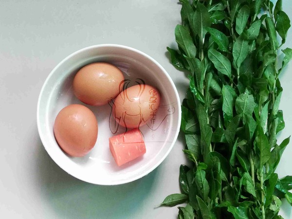 Fried Eggs with Wolfberry Leaves recipe