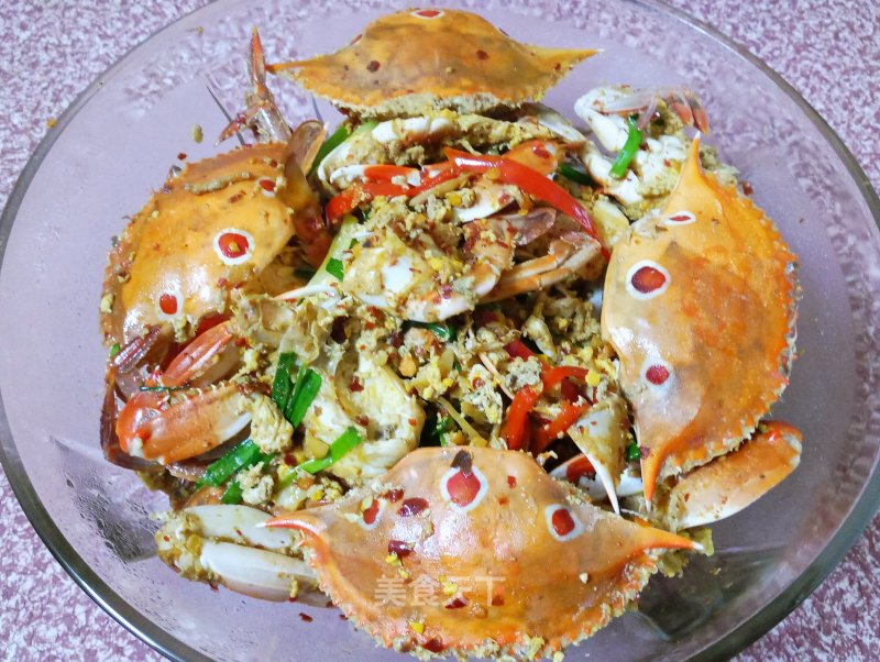 Braised Three-eyed Crab in Oil recipe