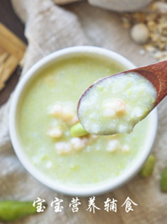 Edamame Shrimp Congee recipe