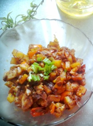 Stir-fried Diced Chicken with Diced Potatoes recipe