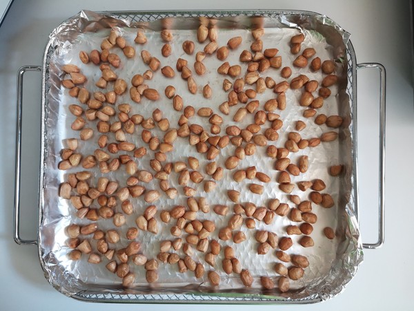 Fried Peanuts without Oil recipe