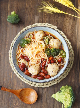 Spicy Mushroom Fish Ball Rice Noodle