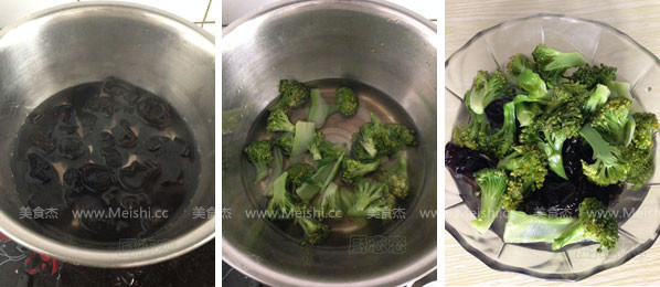 Broccoli with Fungus recipe