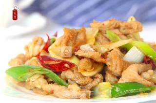 "jia Xia" Stir-fried Scallion Lamb with Fast Food Therapy and Health recipe