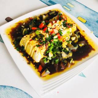 Tofu with Preserved Egg recipe