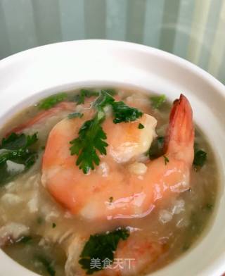 Cilantro Shrimp Congee recipe