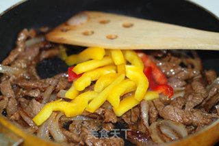 Stir Fried Rice Cake with Beef recipe