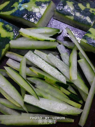 Slimming Low-calorie-stir-fried Winter Melon Skin recipe