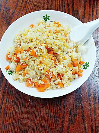 Fried Rice with Carrots and Diced Pork