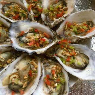 Microwave Version of Garlic Roasted Oysters recipe