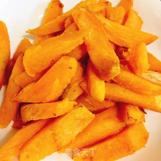 Fried Sweet Potato Strips recipe