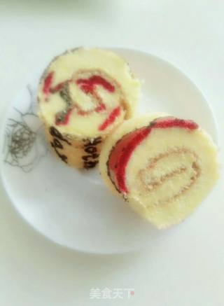 Painted Cake Roll recipe