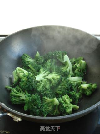 Stir-fried Ham with Broccoli recipe
