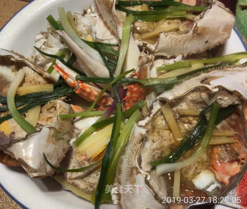 Huadiao Steamed Crab recipe