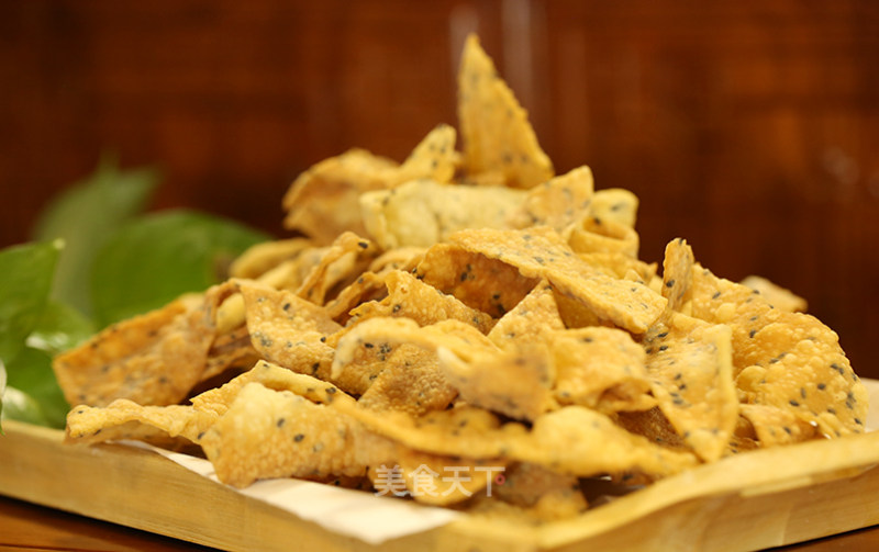 Deep-fried Hemp Leaves are Exquisite, 3 Kinds of Ingredients are Burnt and Crispy recipe