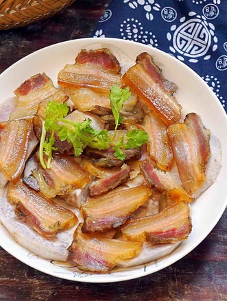 Steamed Bacon with Taro recipe