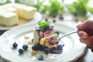 Pure Natural Blueberry Jam with No-bake Cheesecake recipe