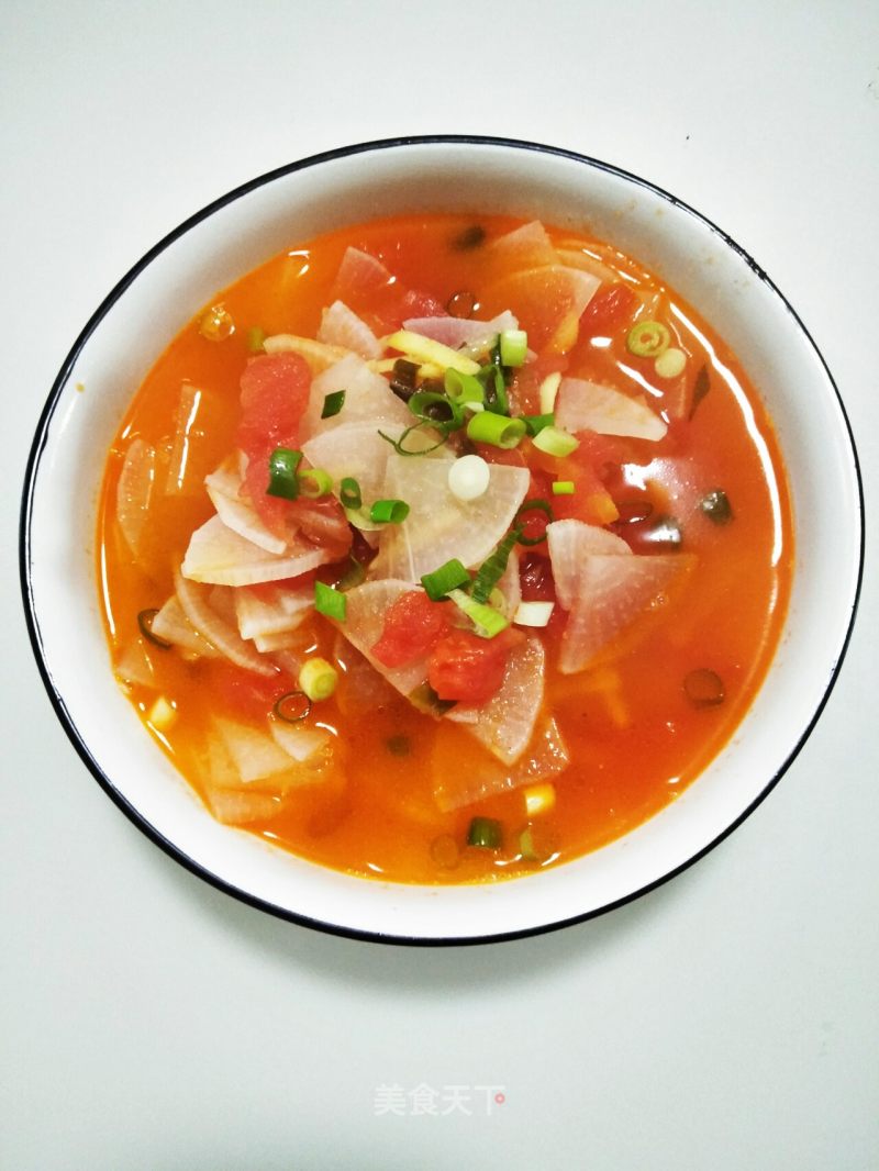 Tomato White Radish Soup recipe