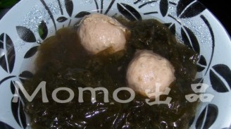 Shrimp Seaweed Beef Ball Soup