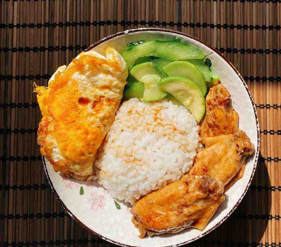 Marinated Chicken Wing Rice recipe