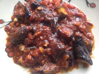 Roasted Double Eggplant-----red and Purple recipe