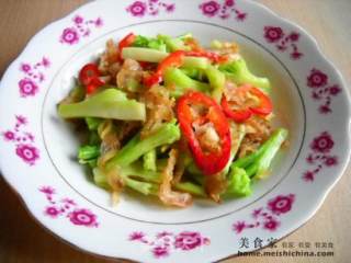 Stir-fried Sausage with Broccoli Stem recipe