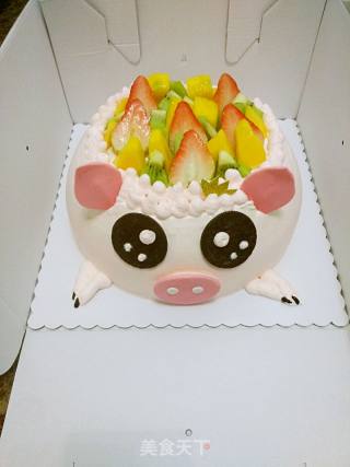 Piggy Fruit Cake recipe