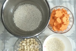 Sweet Potato Glutinous Rice Peanut Porridge recipe