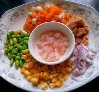 Tomato Sauce and Flower Omelet Rice recipe