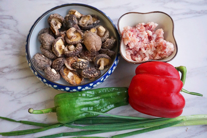 Minced Meat and Shiitake Mushrooms recipe