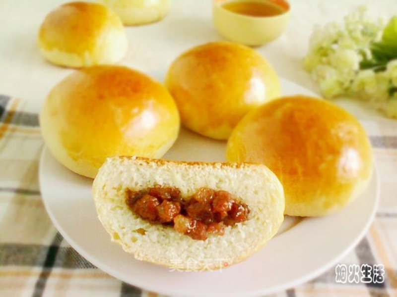 [changdi 3.5 Electric Oven Trial Report 3] Honey Sauce Barbecued Pork Meal Buns recipe